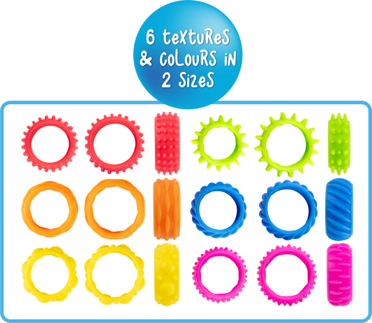 Textured Fidget Rings Set - Image 2