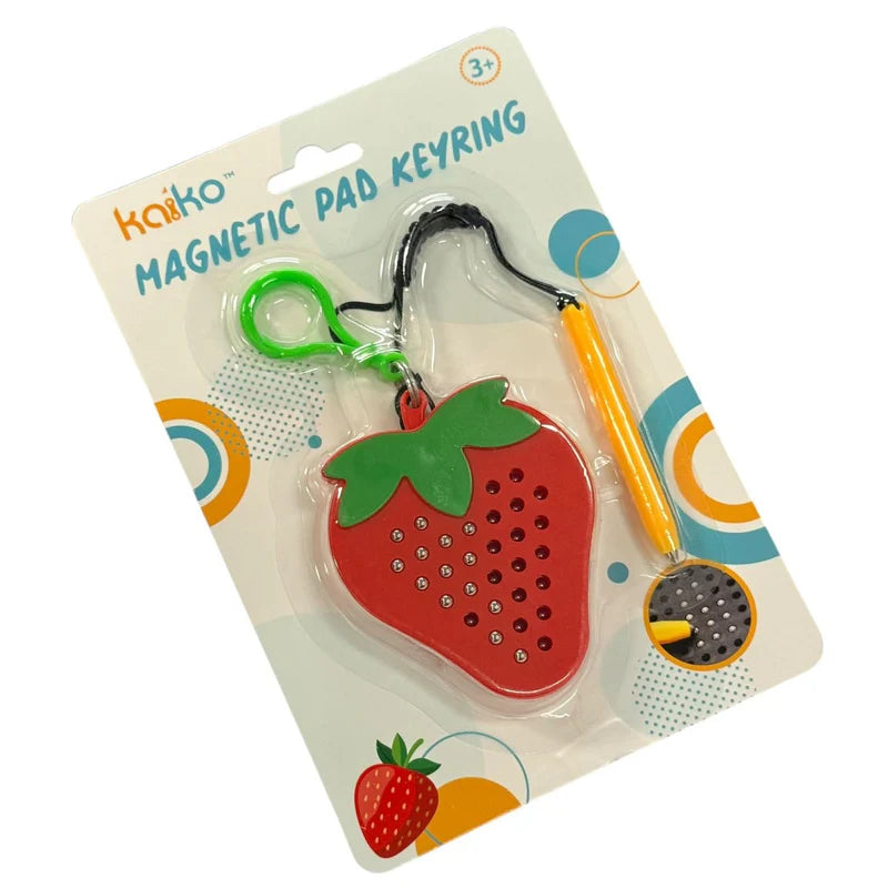Kaiko Strawberry Magnetic Pad Keyring - Portable Sensory Fidget Tool