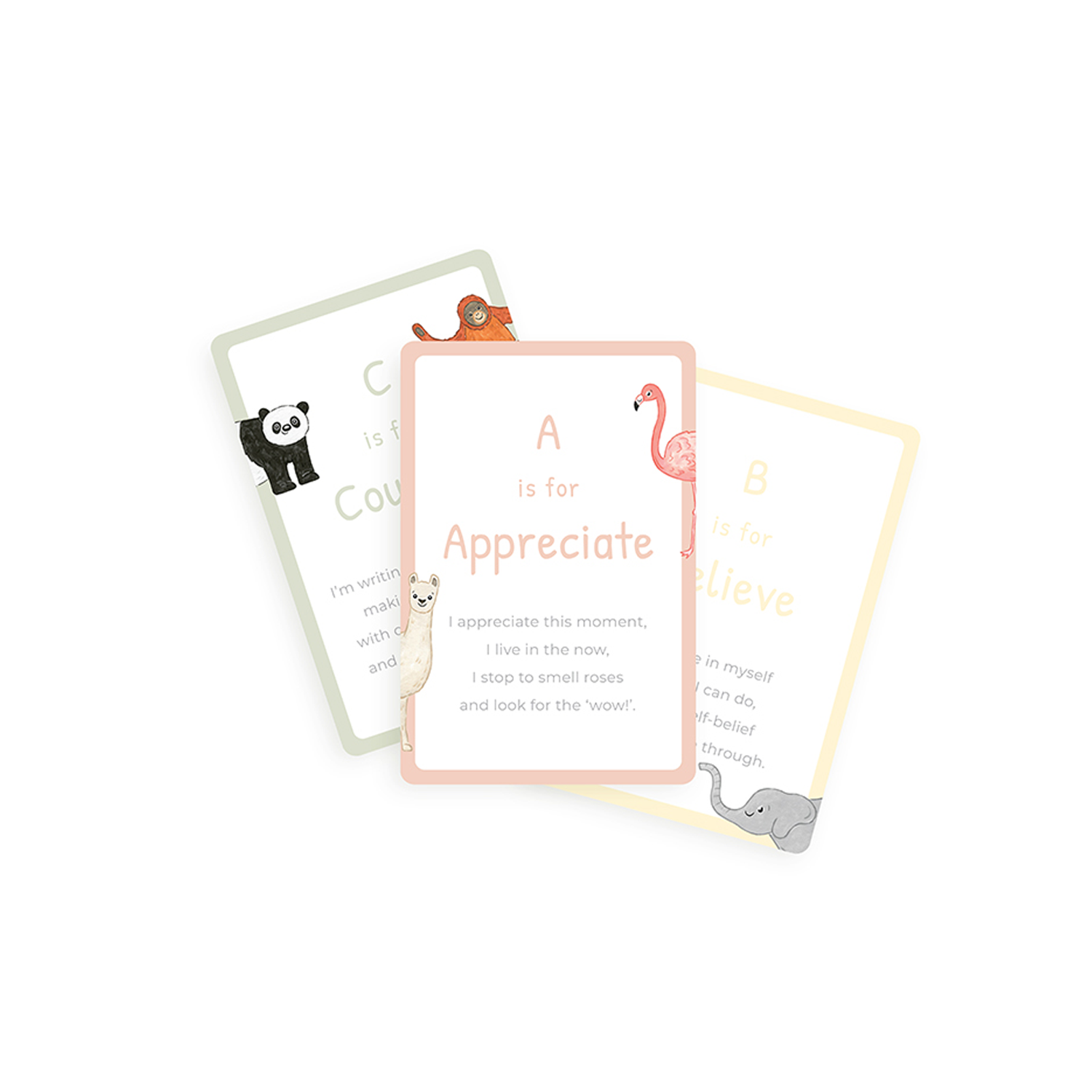 Mindful and Co Kids A-Z Mindful Affirmation Cards