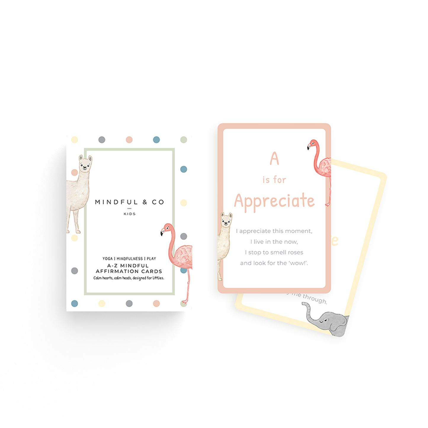 Mindful and Co Kids A-Z Affirmation Cards for Kids