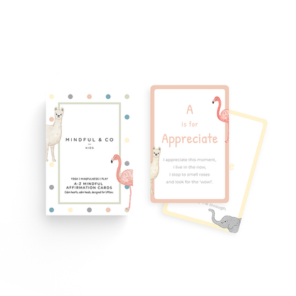 Mindful and Co Kids A-Z Affirmation Cards for Kids