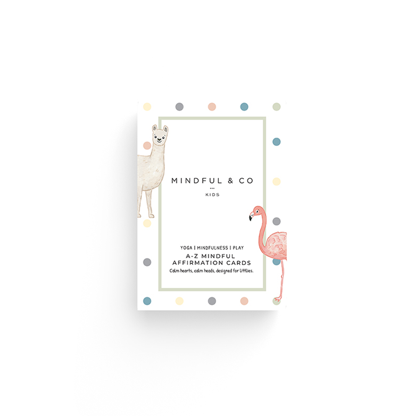 Mindful and Co Kids A-Z Mindful Affirmation Cards set for sensory support and positive thinking in children