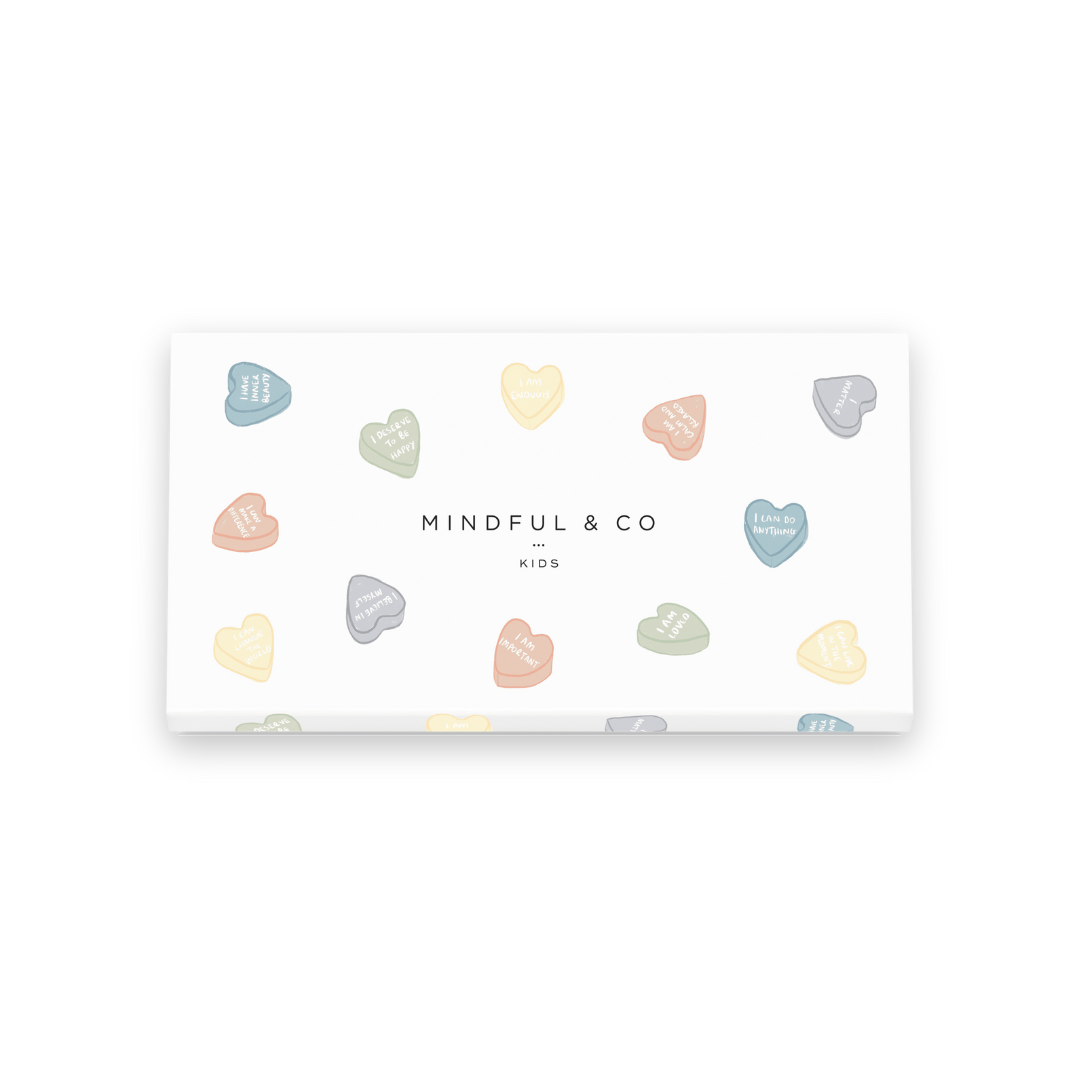 Set of 12 Mindful and Co Kids Affirmation Colouring Pencils with positive affirmations for sensory and emotional support