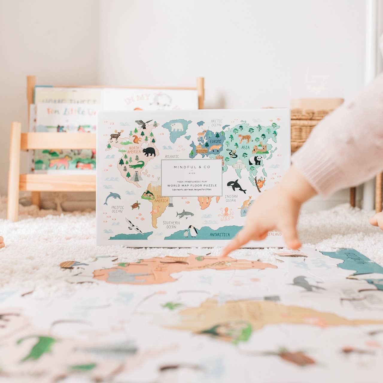Mindful and Co Kids - World Map Floor Puzzle