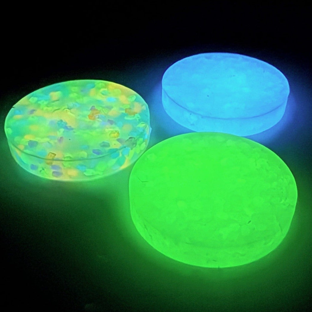 Kaiko Crunchy Pick 'Ems Glow in the Dark Resin sensory fidget discs for sensory needs and Focus Needs - view 9