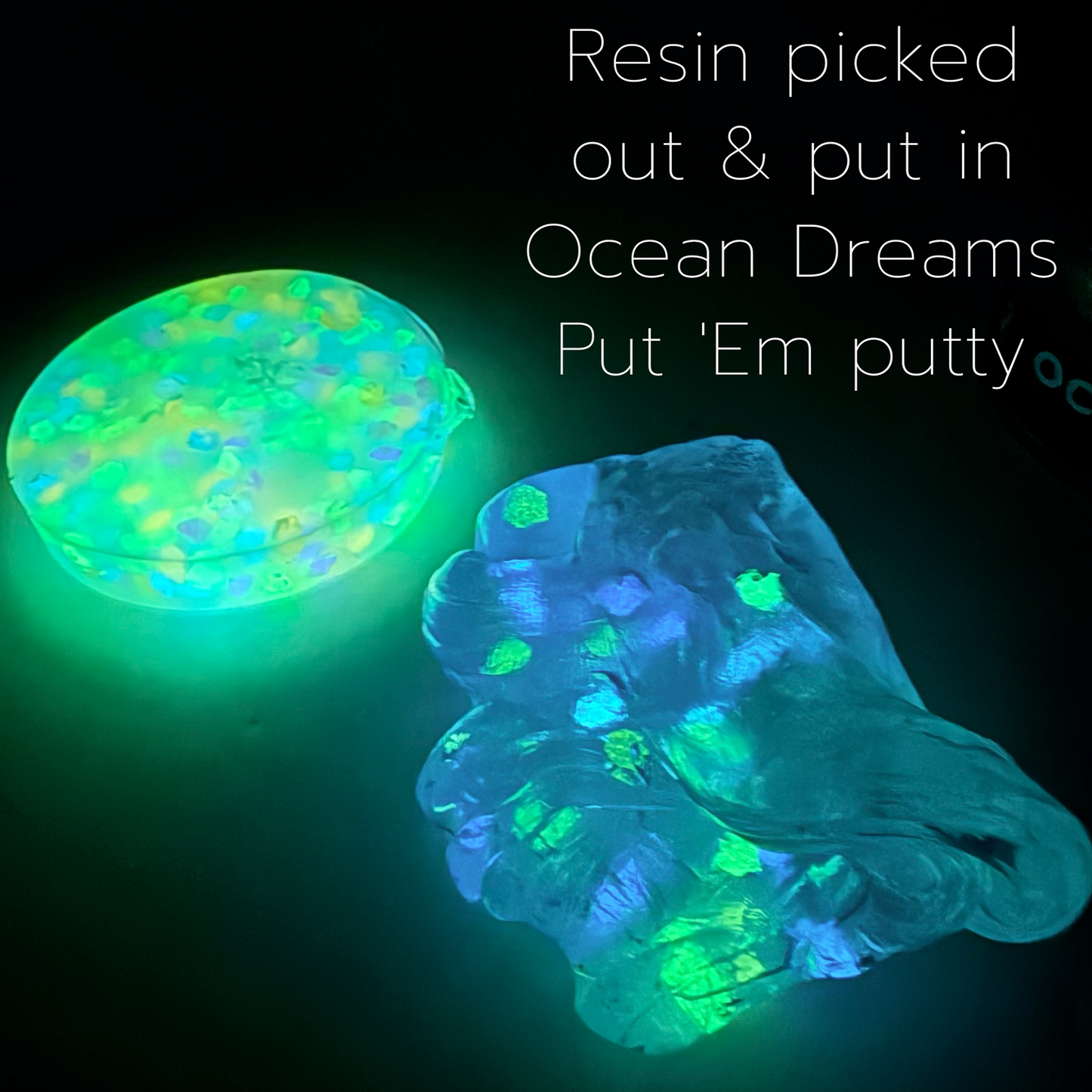 Kaiko Crunchy Pick 'Ems Glow in the Dark Resin sensory fidget discs for sensory needs and Focus Needs - view 3