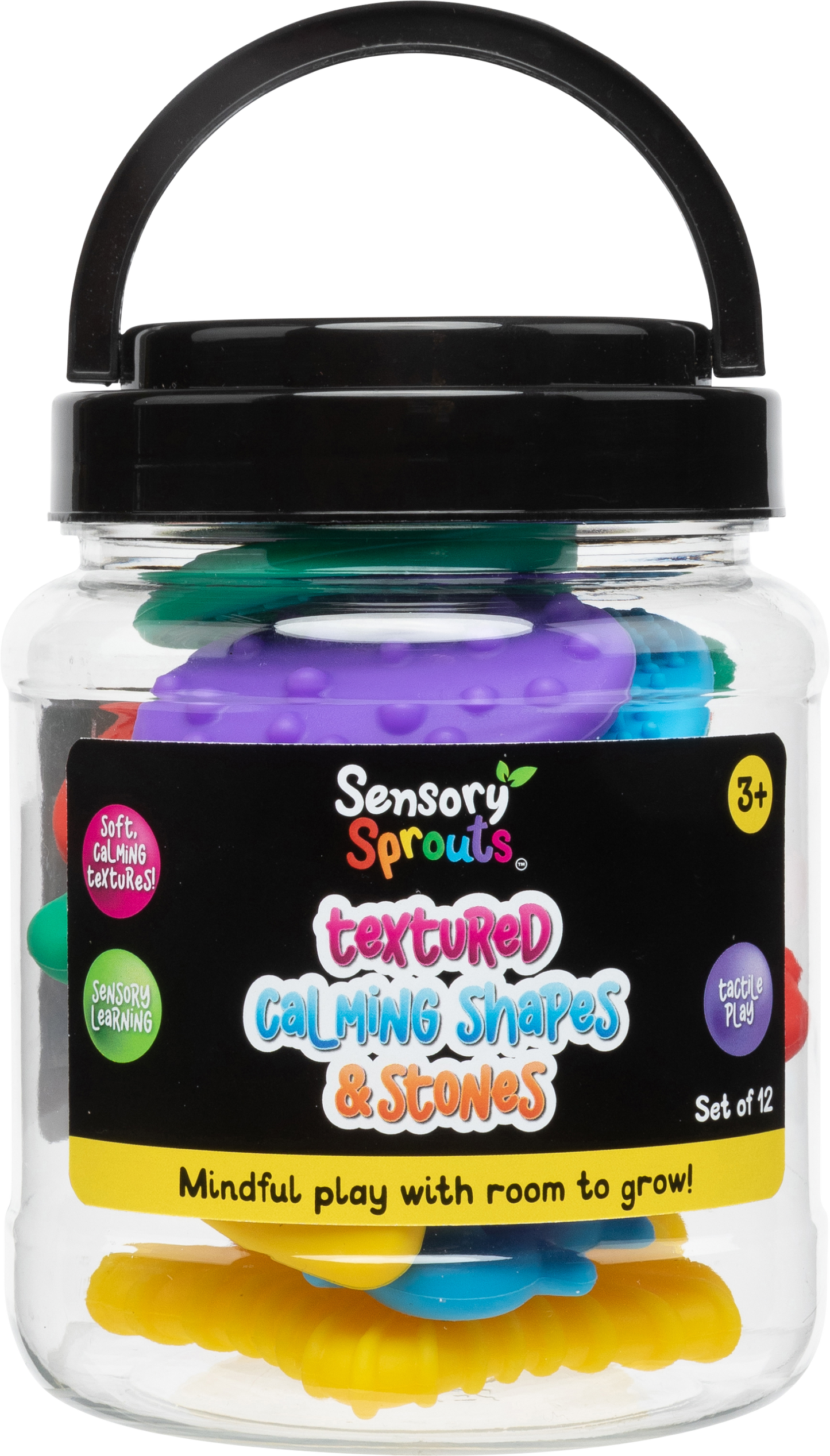 Textured Soothing Shapes & Stones Set - Sensory and educational product from Calm Cove Kids