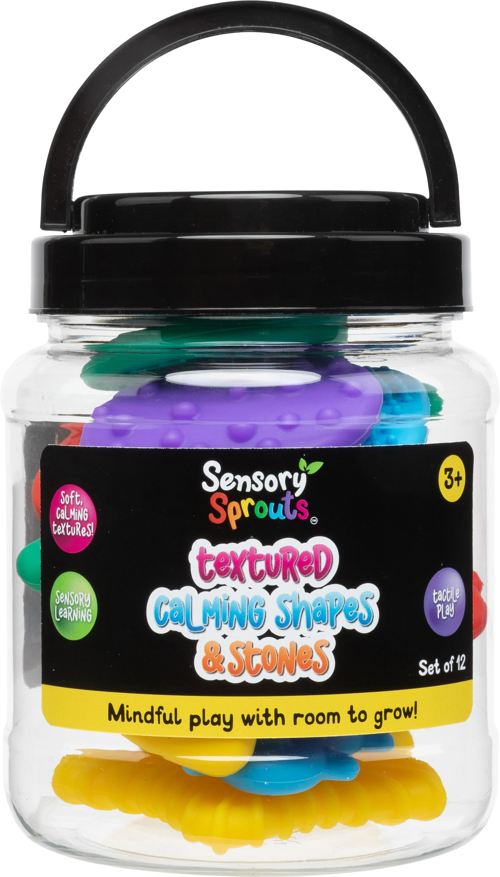 Textured Soothing Shapes & Stones Set - Sensory and educational product from Calm Cove Kids