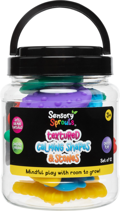 Textured Soothing Shapes & Stones Set - Sensory and educational product from Calm Cove Kids