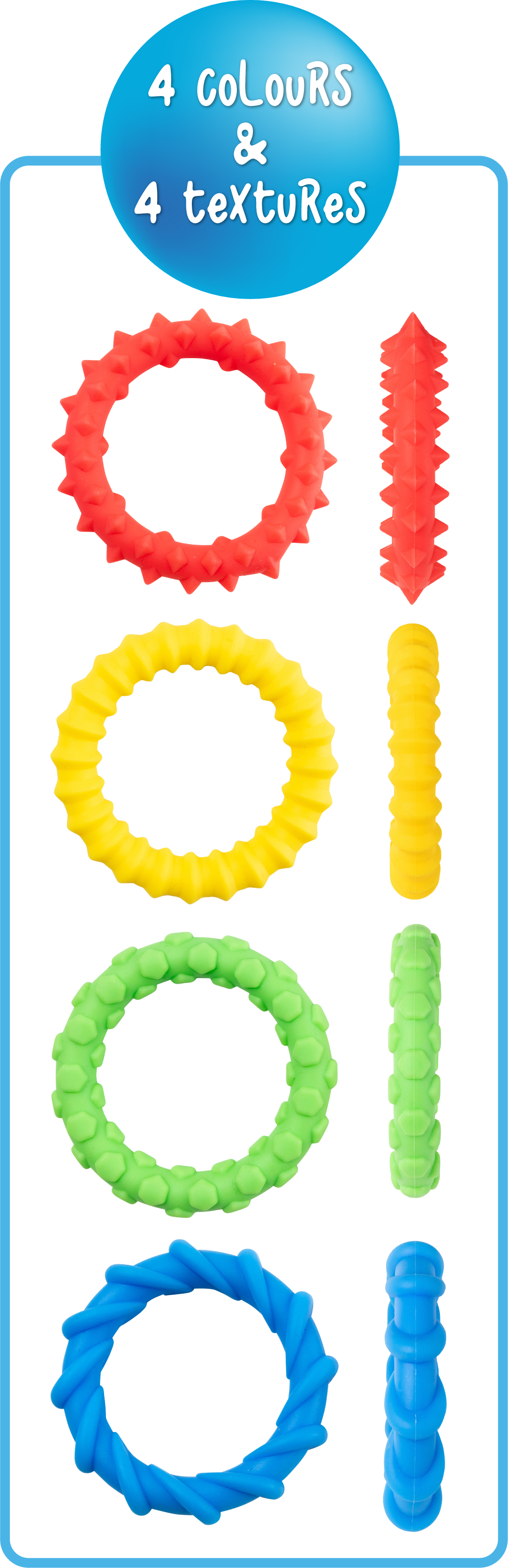 Textured Fidget Bracelets Set - Image 2