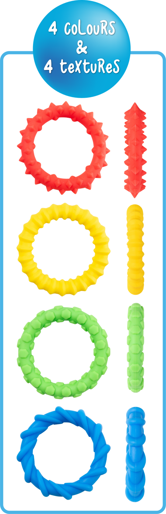 Textured Fidget Bracelets Set - Image 2