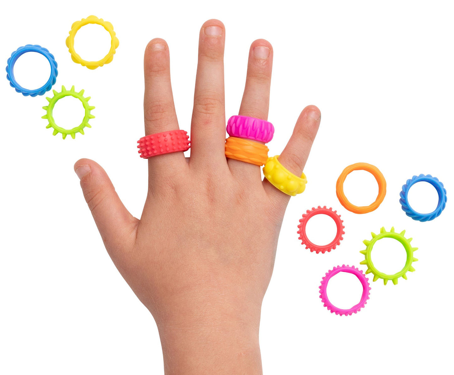 Textured Fidget Rings Set - Image 3