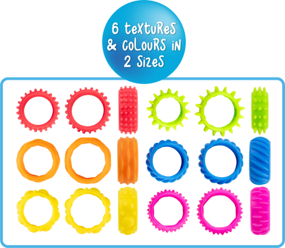 Textured Fidget Rings Set - Image 2