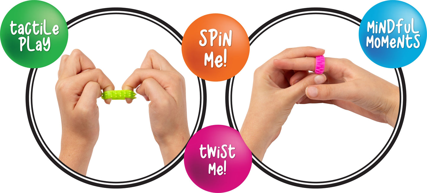 Textured Fidget Rings Set - Image 4