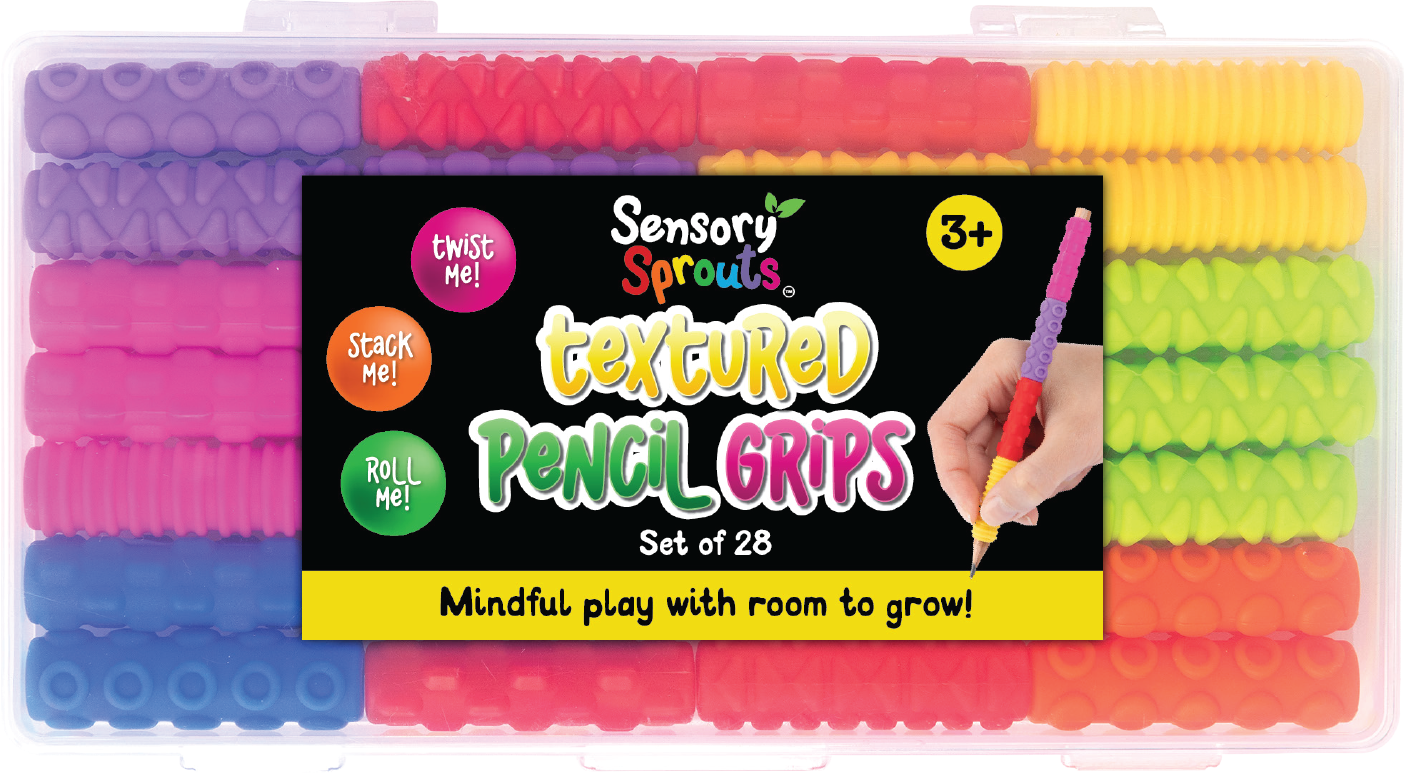Textured Pencil Grips Set - Sensory and educational product from Calm Cove Kids