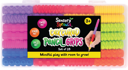Textured Pencil Grips Set - Sensory and educational product from Calm Cove Kids