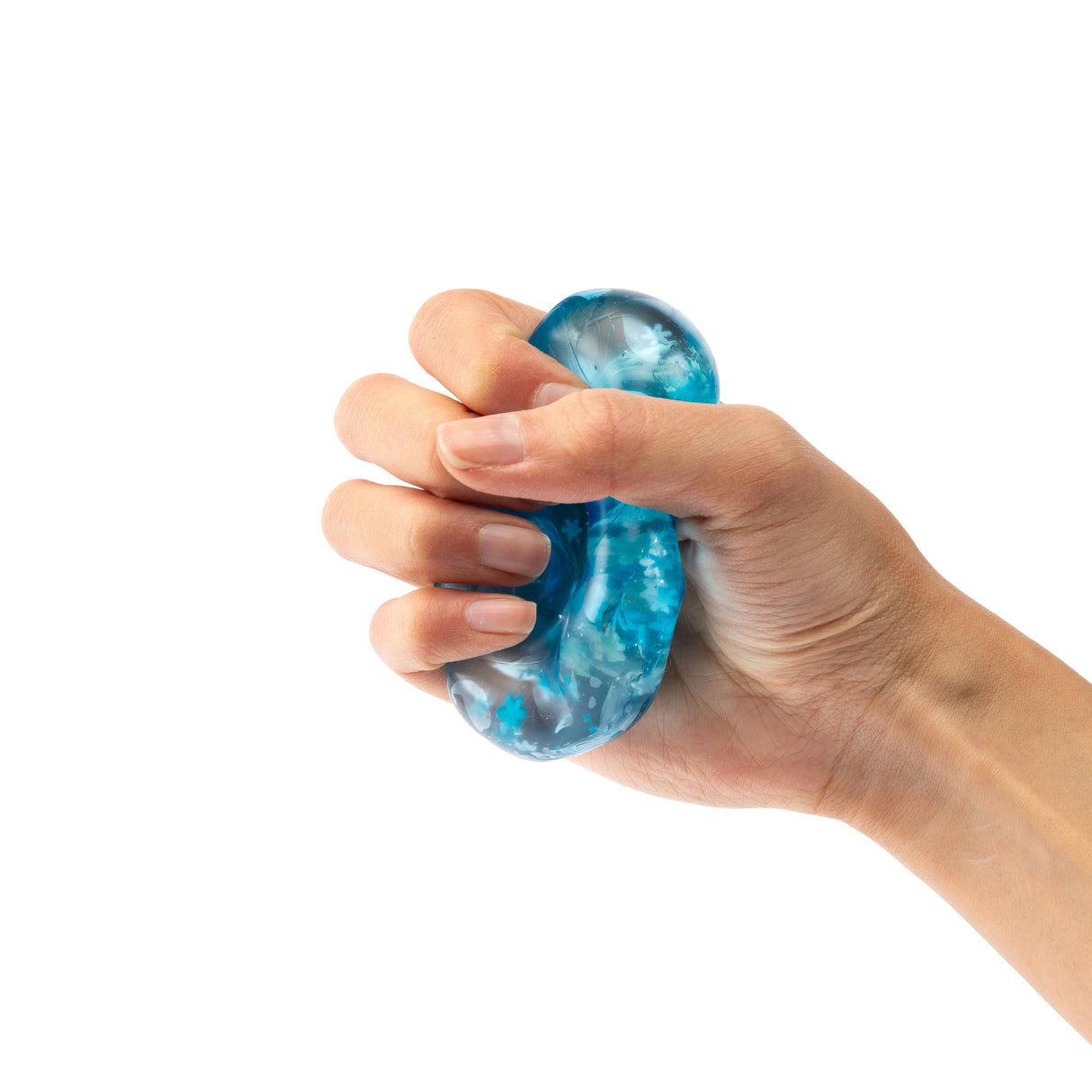 Snowflake Jelly Cube stretched showing texture