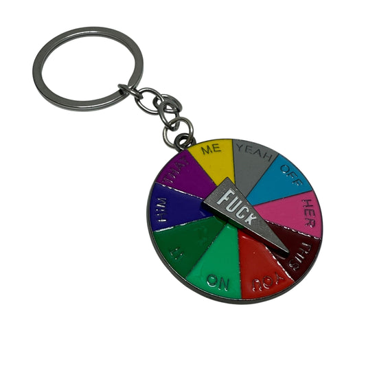 Kaiko F Bomb Spinning Communication Keyring sensory fidget accessory for sensory needs and Focus Needs