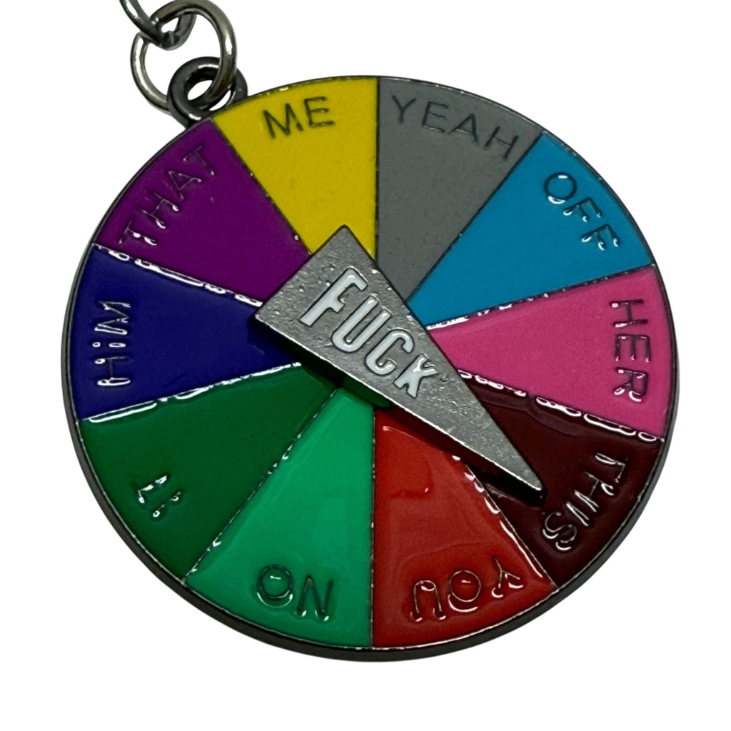 Kaiko F Bomb Spinning Communication Keyring sensory fidget accessory for autism and ADHD - view 2