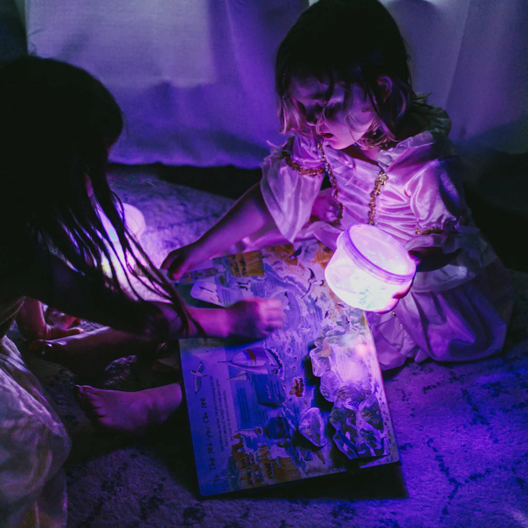 Jellystone Glo Pal Cube Lumi - Light-Up Sensory Toy for Calm Bath Time