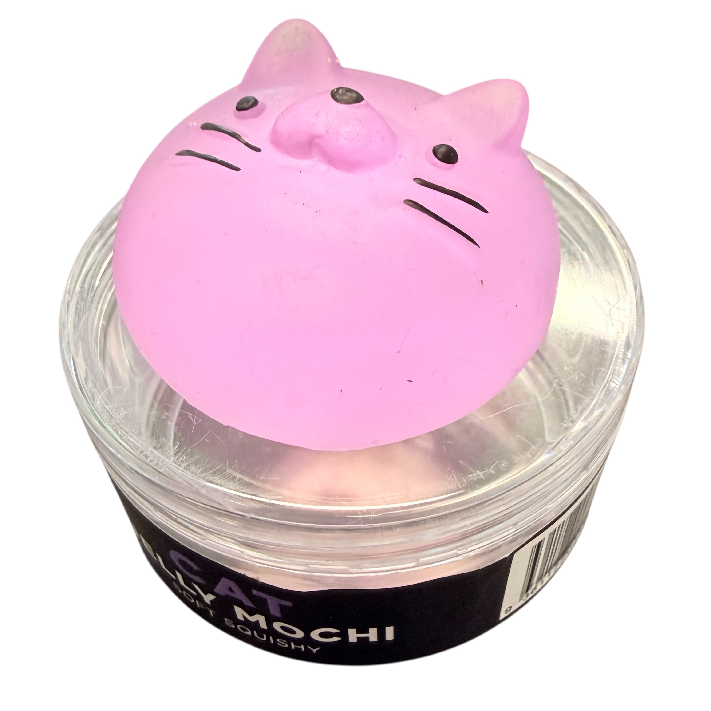 Kaiko Purple Cat Jelly Mochi Squishy sensory fidget toy, soft and stretchy palm-sized animal