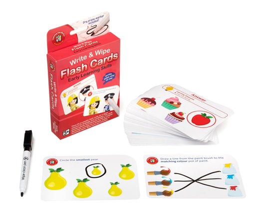 Write & Wipe Flash Cards Early Learning Skills - Sensory and educational product from Calm Cove Kids