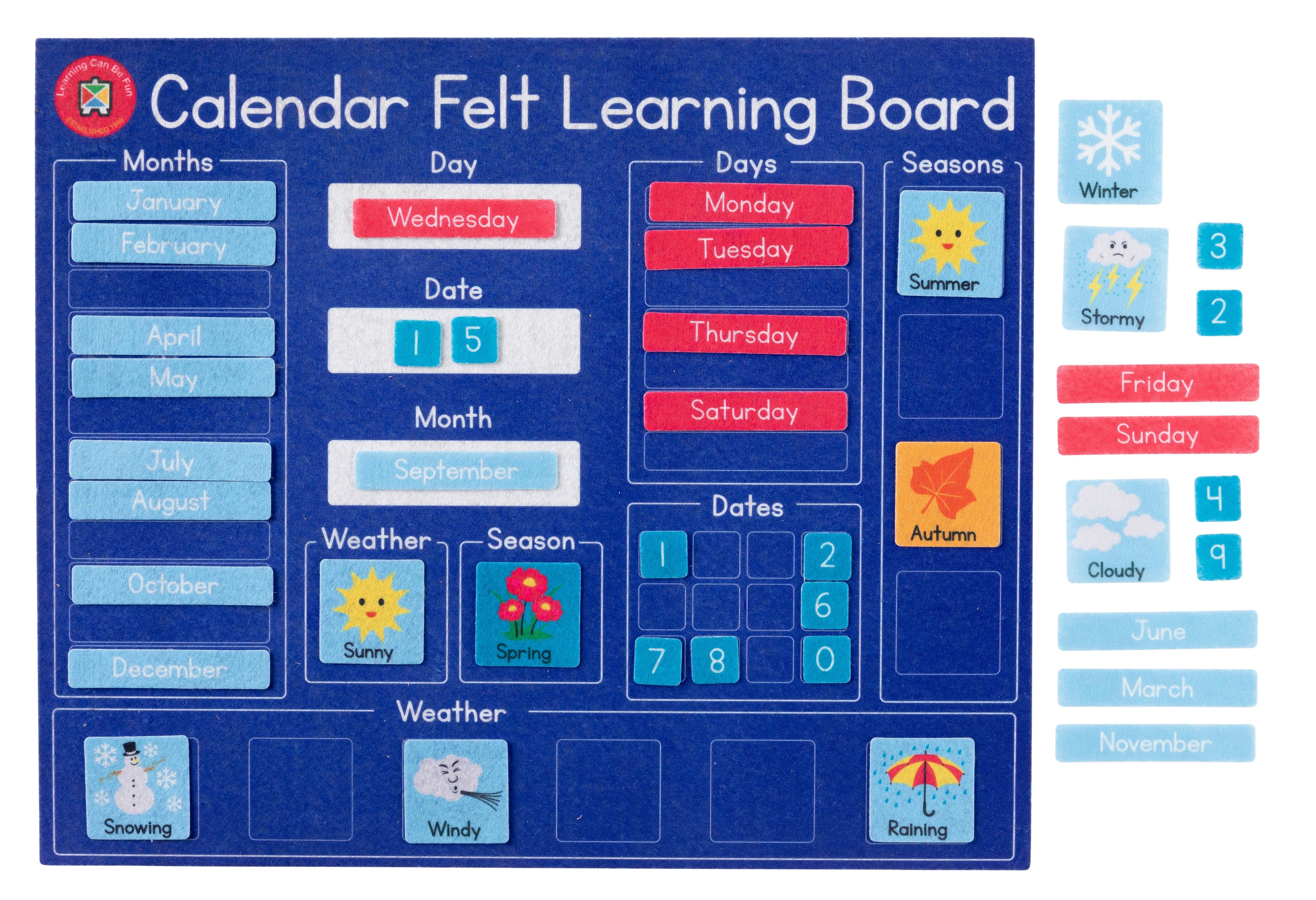Felt Learning Board Calendar - Image 2
