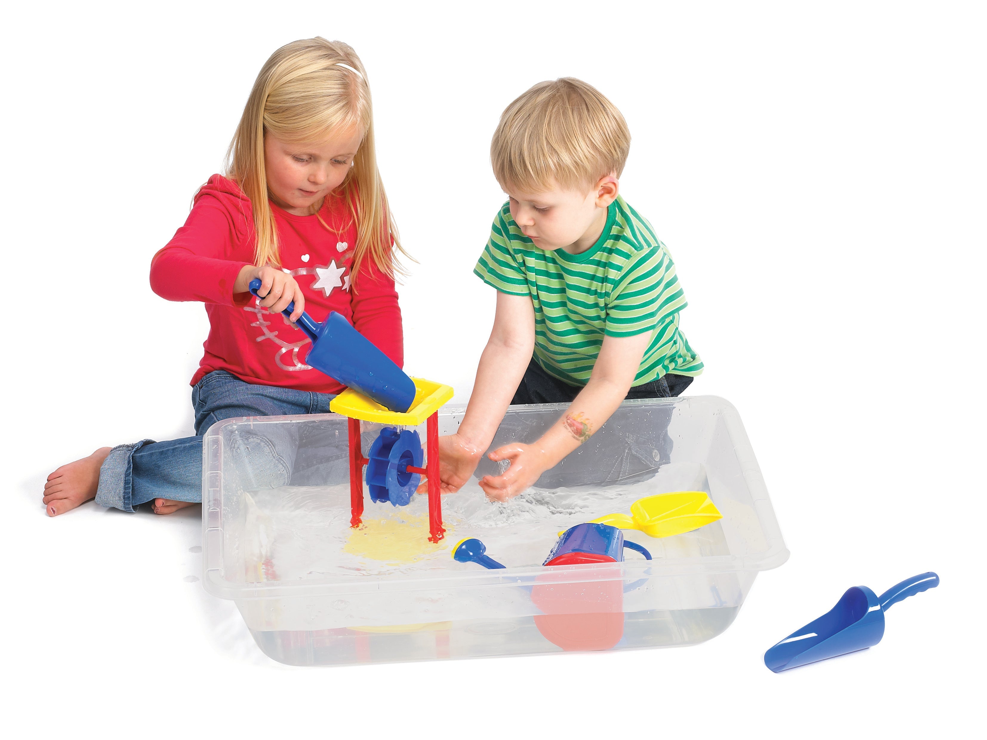 Clear Desktop Sand and Water Tray - Sensory and educational product from Calm Cove Kids