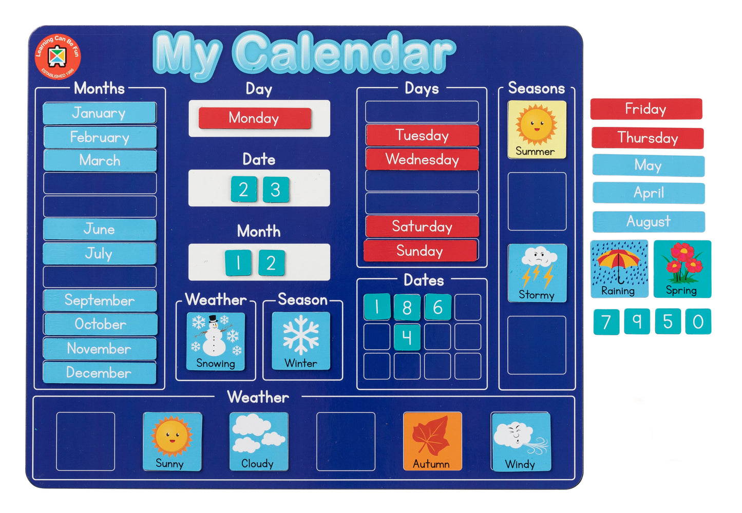 Magnetic Learning Board - My Calendar - Image 3