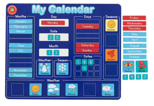 Magnetic Learning Board - My Calendar - Sensory and educational product from Calm Cove Kids
