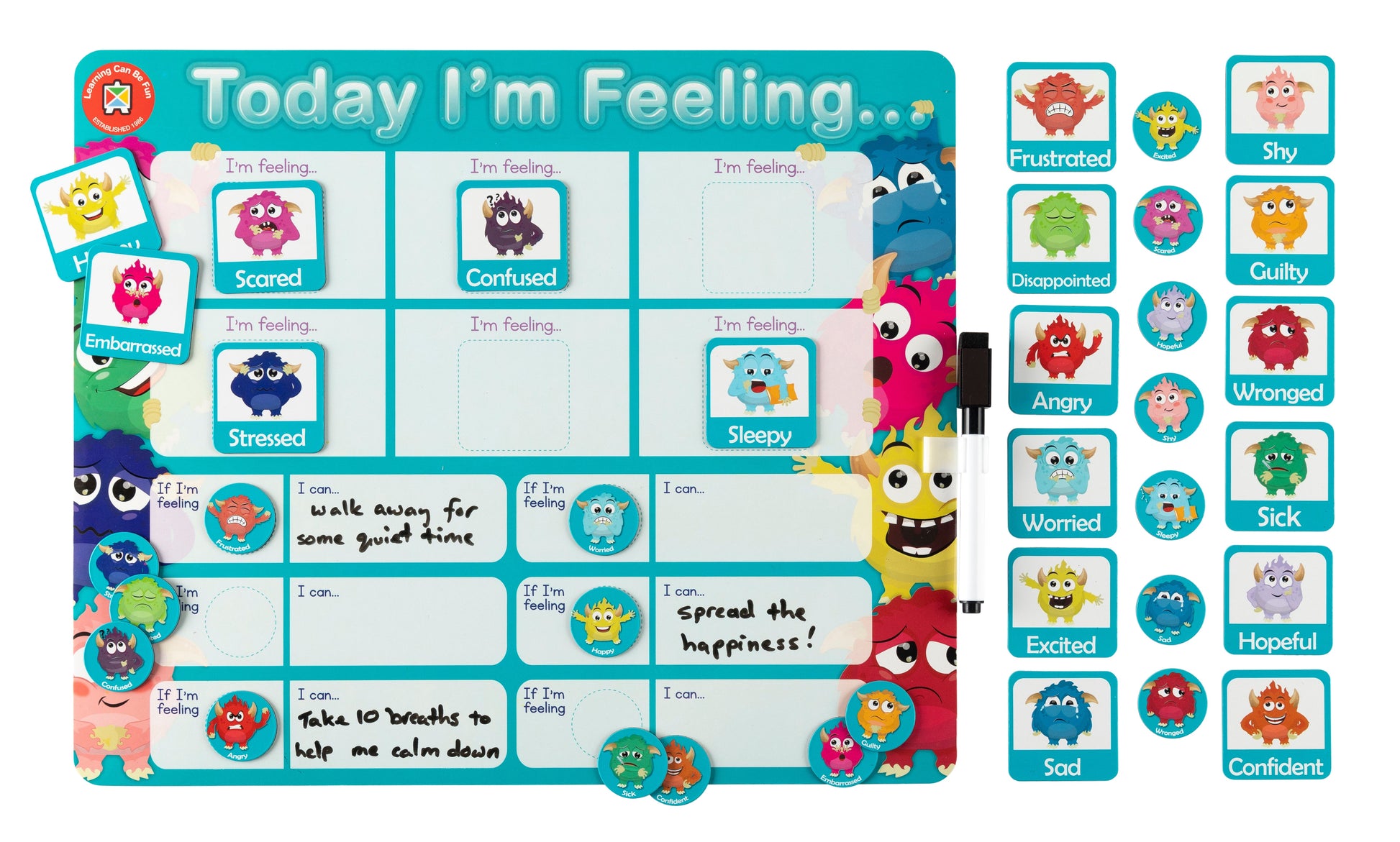 E Magnetic Learning Board - Emotions - Image 4