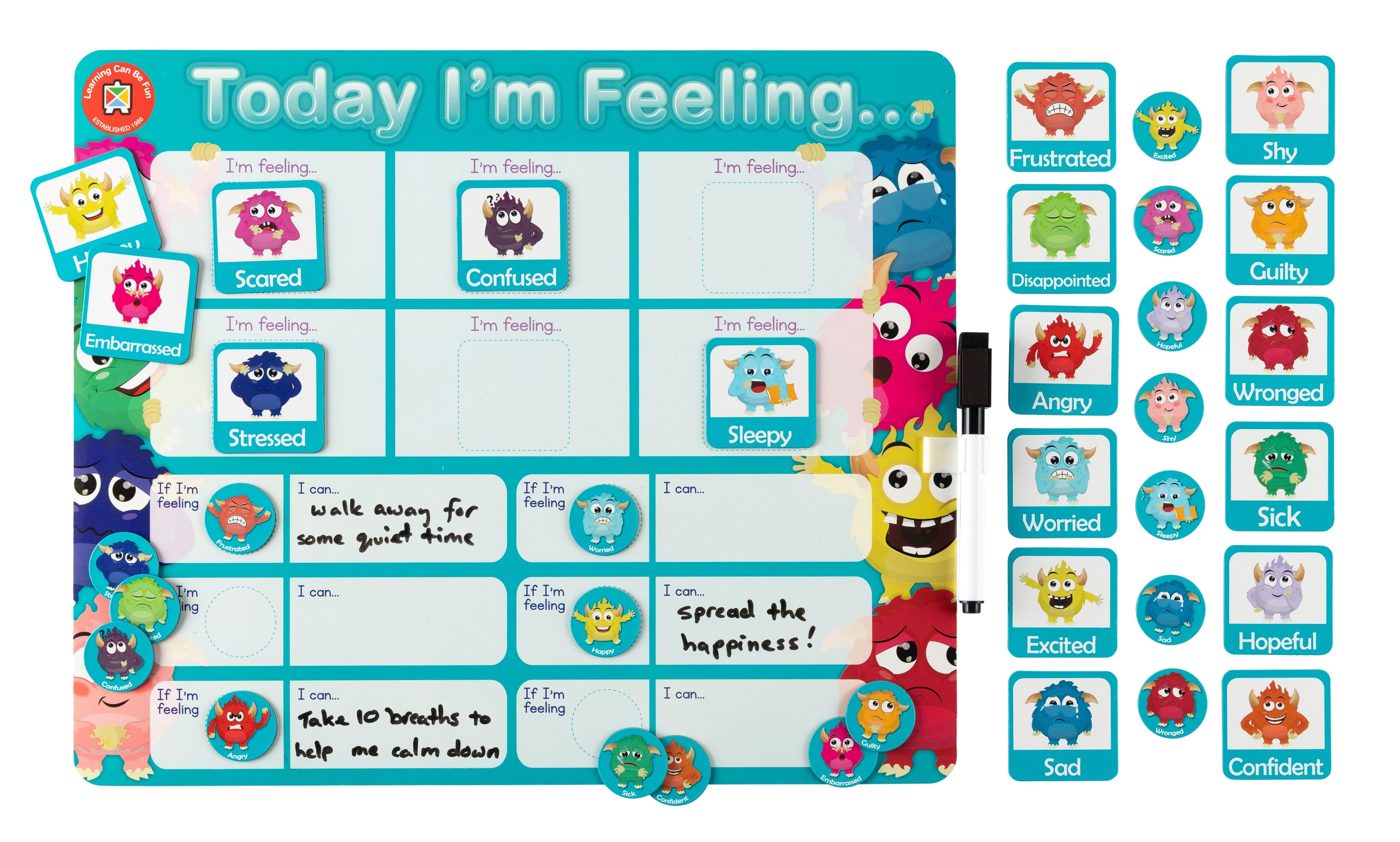 E Magnetic Learning Board - Emotions - Image 4
