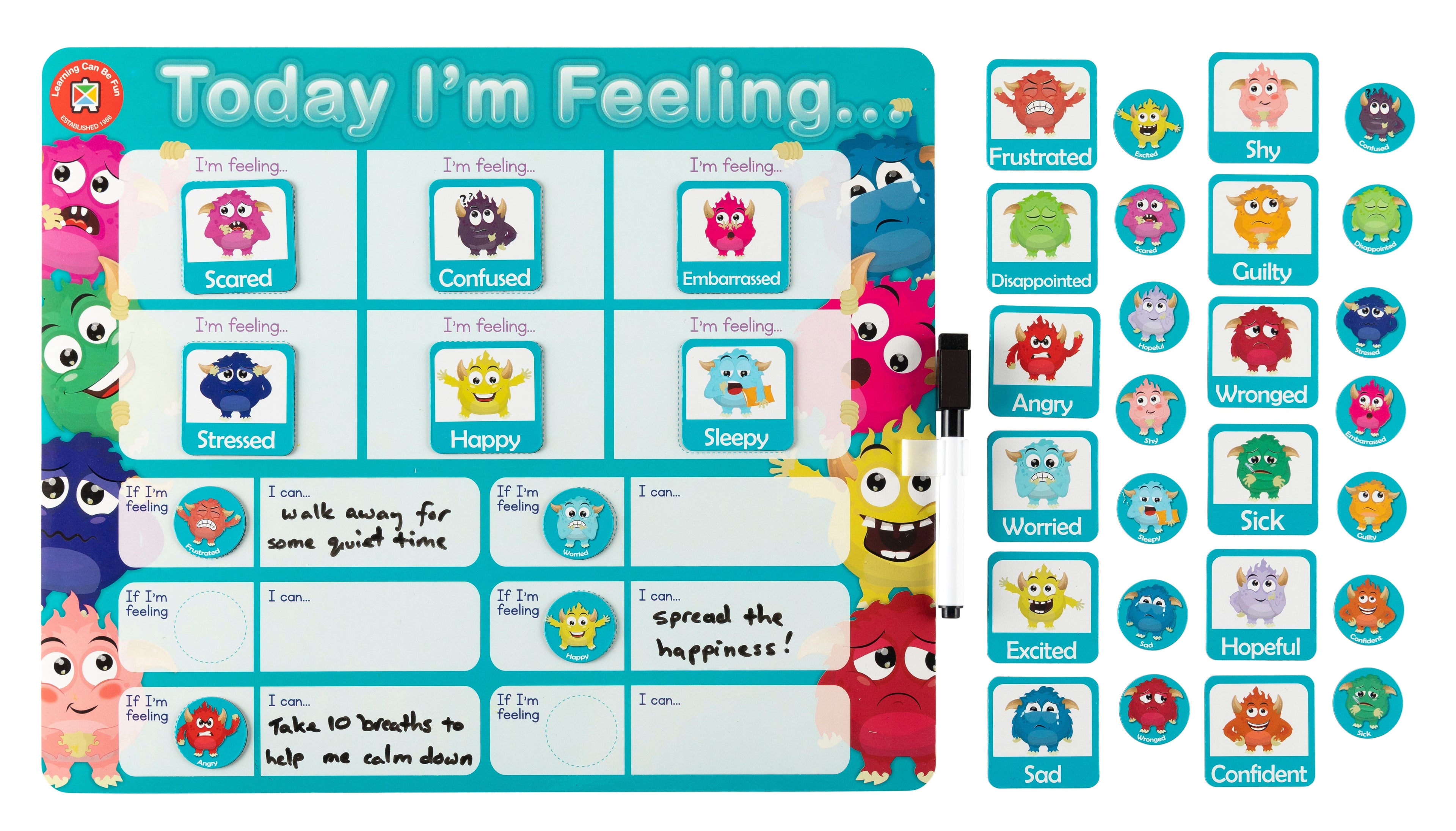 E Magnetic Learning Board - Emotions - Image 2