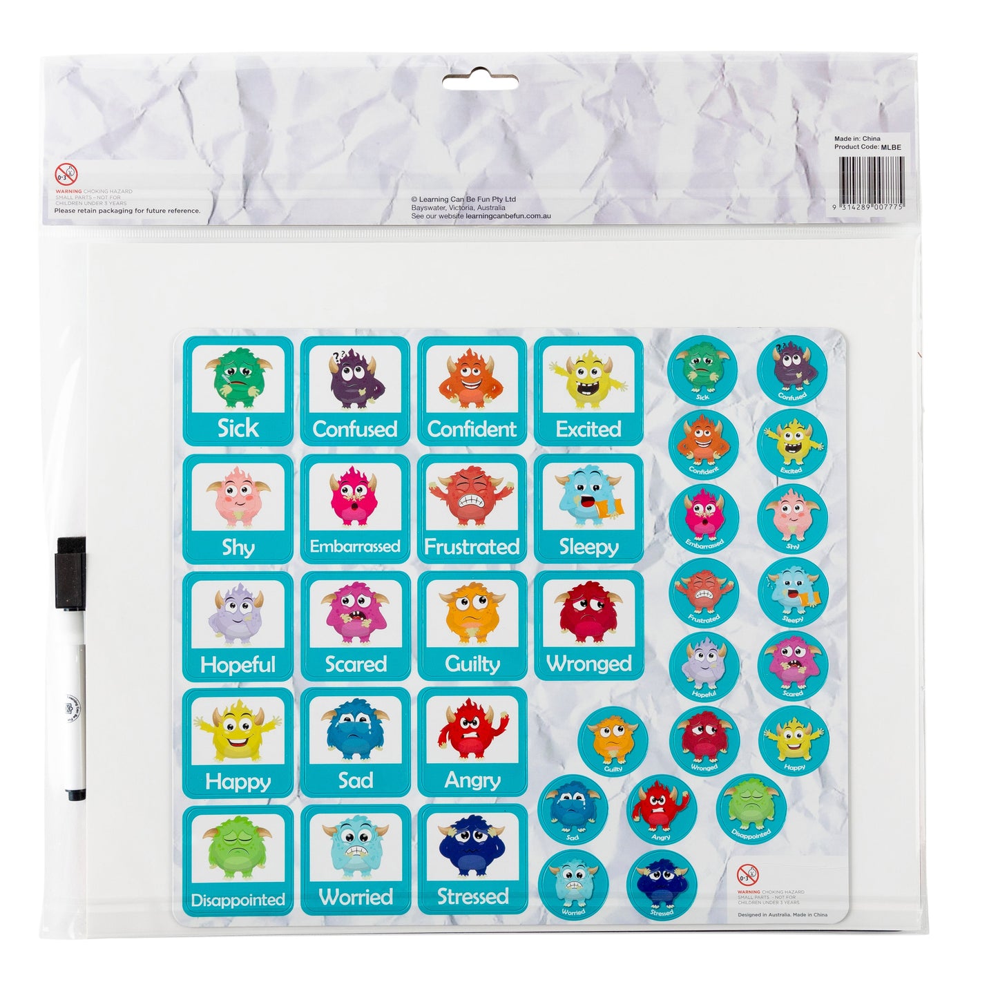 E Magnetic Learning Board - Emotions - Image 3