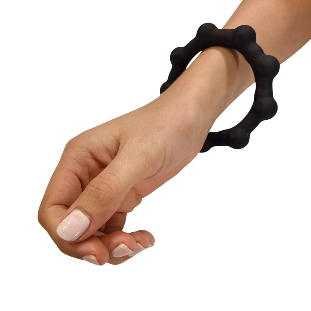 Kaiko Octopop Large Black wearable sensory fidget with 8 tactile nodes and 7 internal beads - view 11