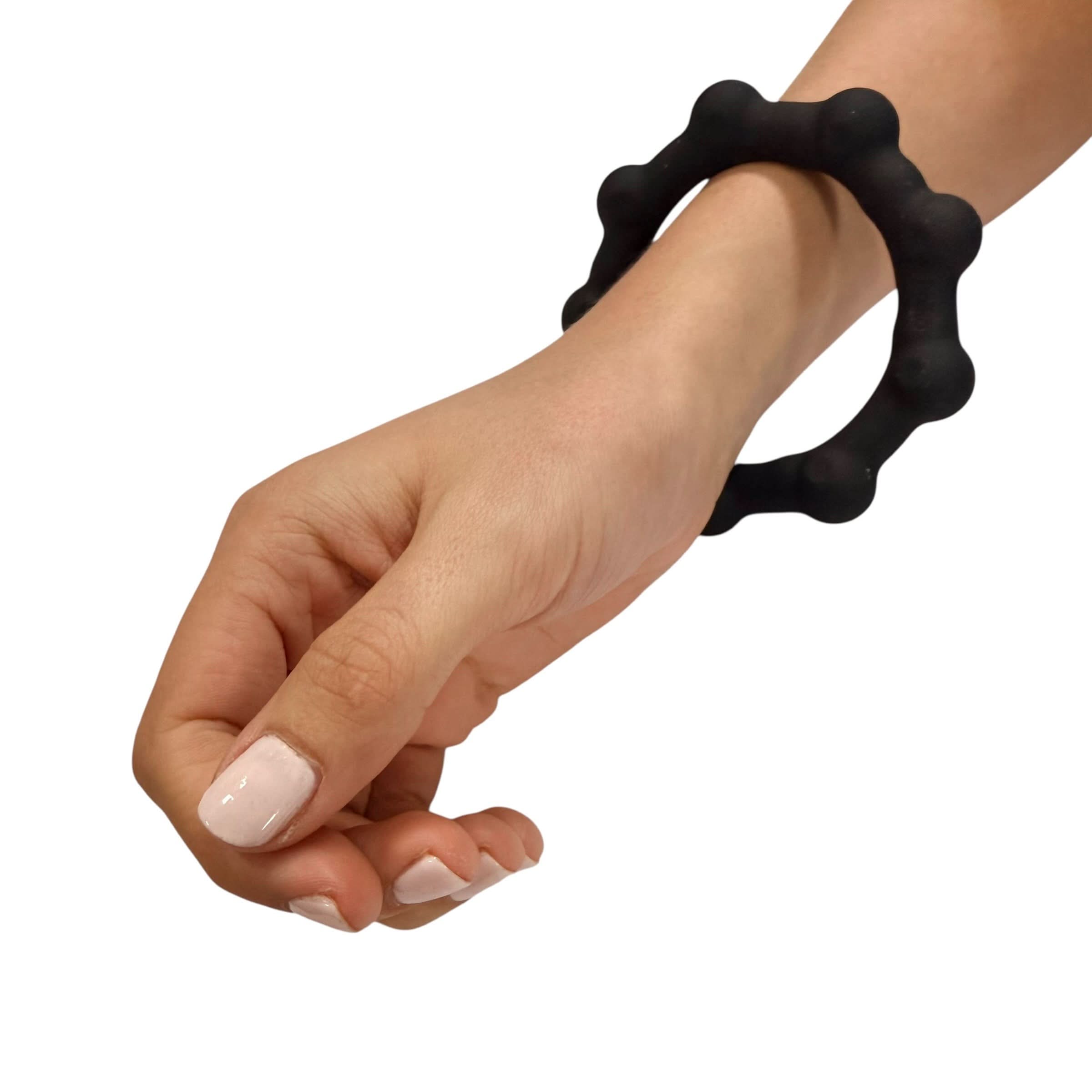 Kaiko Octopop Large Black wearable sensory fidget with 8 tactile nodes and 7 internal beads - view 11