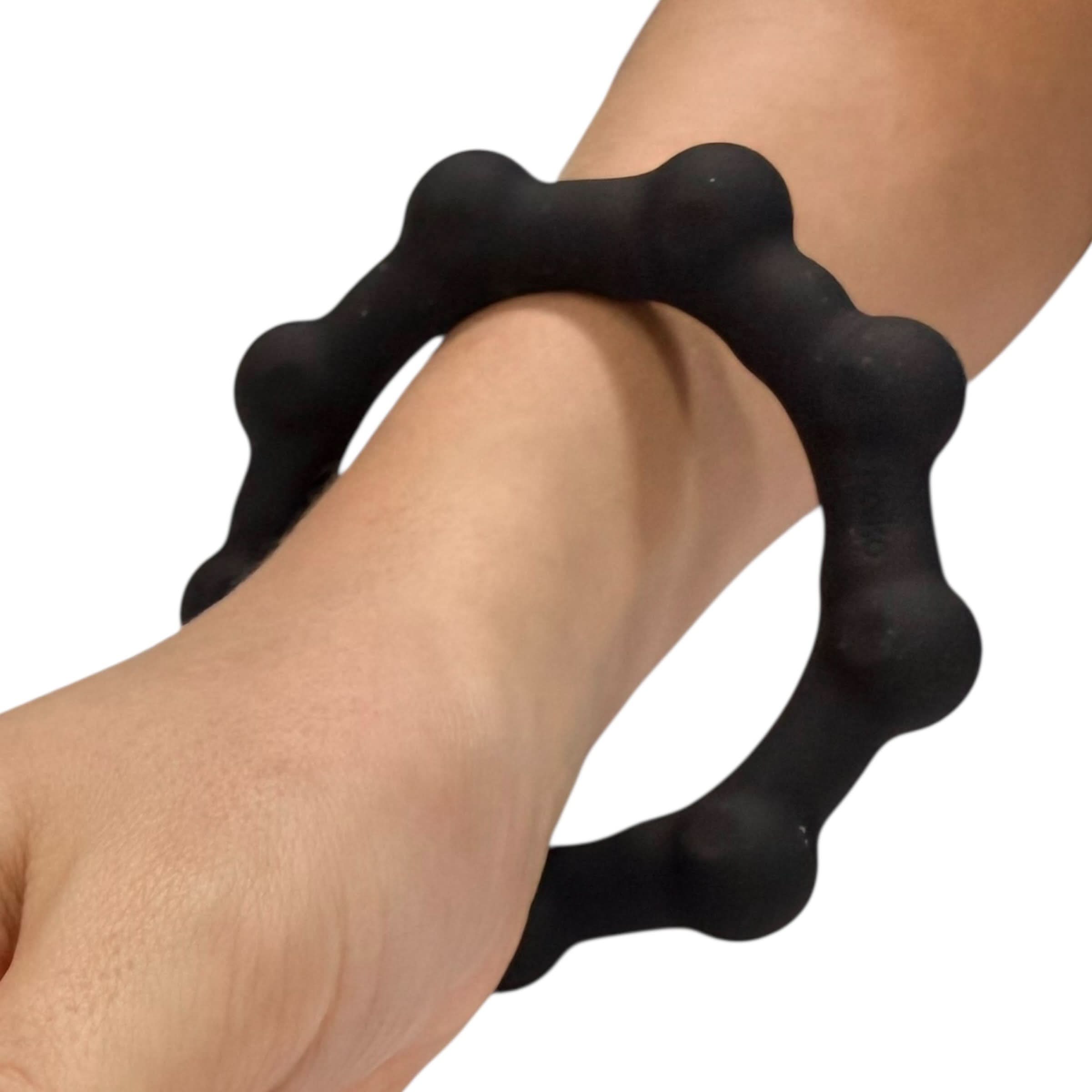 Kaiko Octopop Large Black wearable sensory fidget with 8 tactile nodes and 7 internal beads - view 10