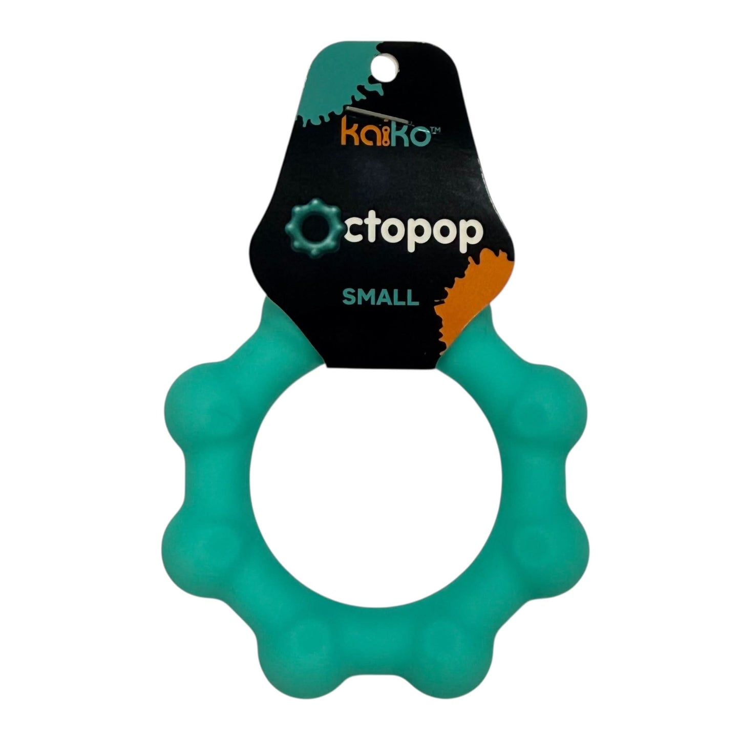 Kaiko Fidgets Octopop Small Teal sensory wearable fidget tool with 8 tactile nodes and 7 stainless steel beads - view 21
