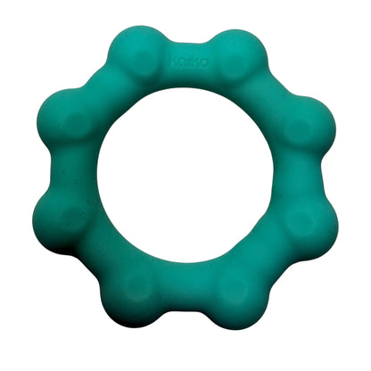 Kaiko Fidgets Octopop Small Teal sensory wearable fidget tool with 8 tactile nodes and 7 stainless steel beads - view 16