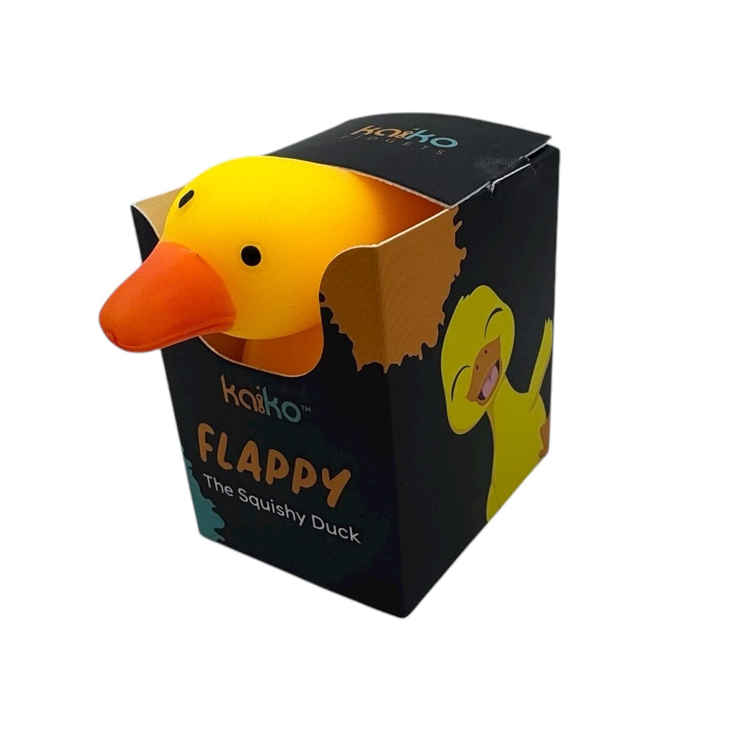 Kaiko Flappy the Squishy Duck sensory toy with soft foam-filled body and flapping limbs for autism and ADHD - view 3