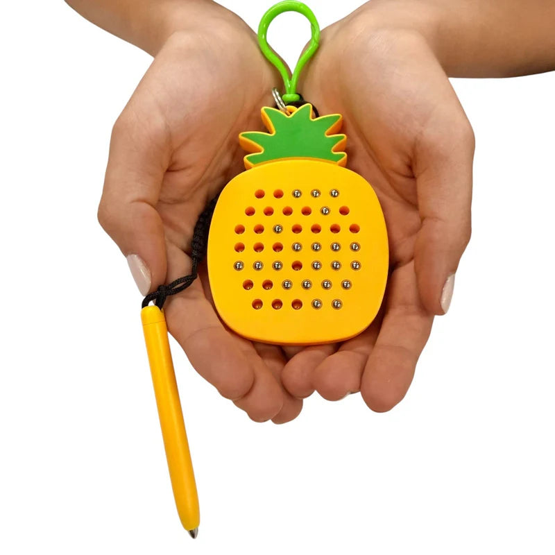 Kaiko Pineapple Magnetic Pad Keyring - Portable Sensory Fidget for Calm