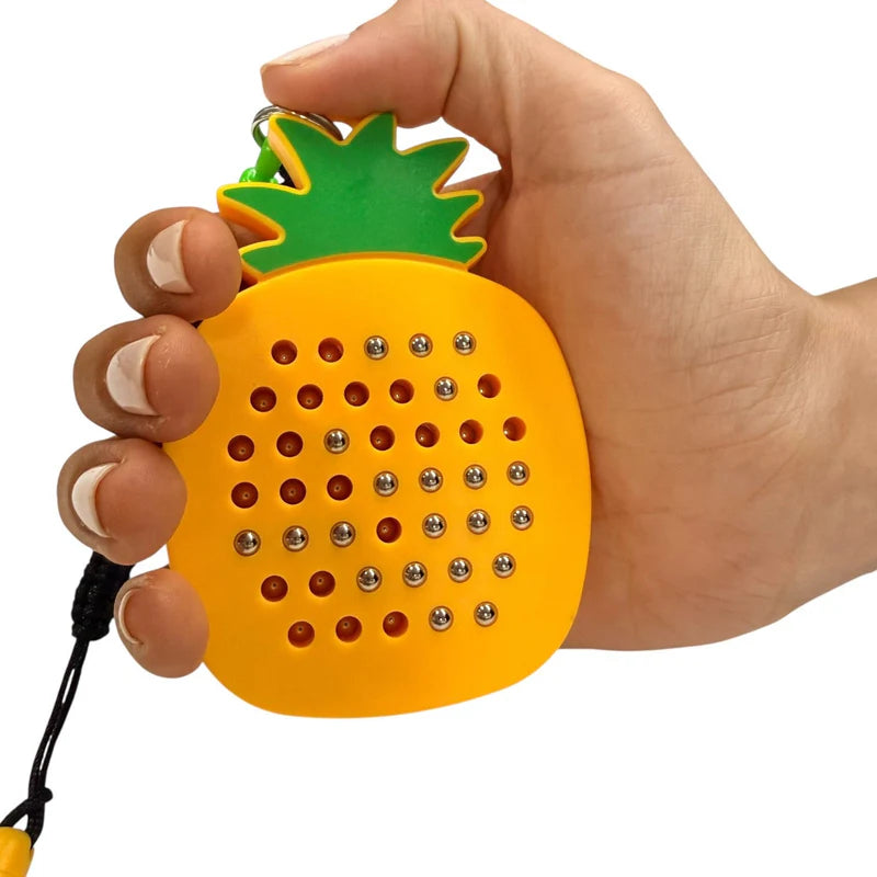Kaiko Pineapple Magnetic Pad Keyring - Portable Sensory Fidget for Calm