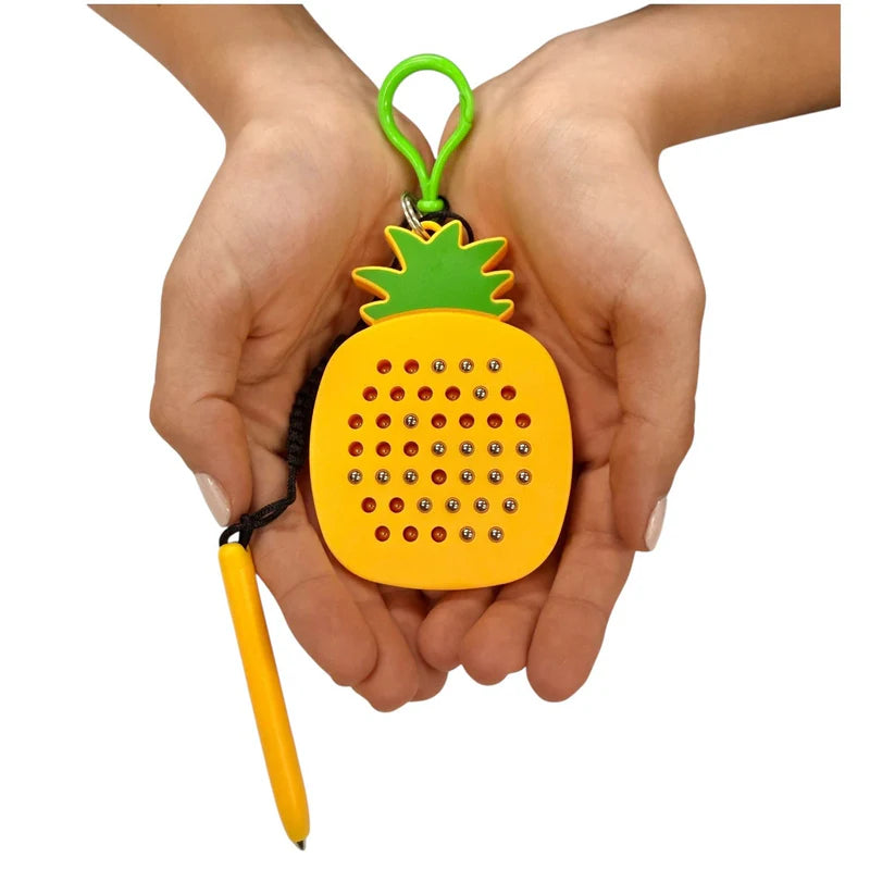 Kaiko Pineapple Magnetic Pad Keyring - Portable Sensory Fidget for Calm