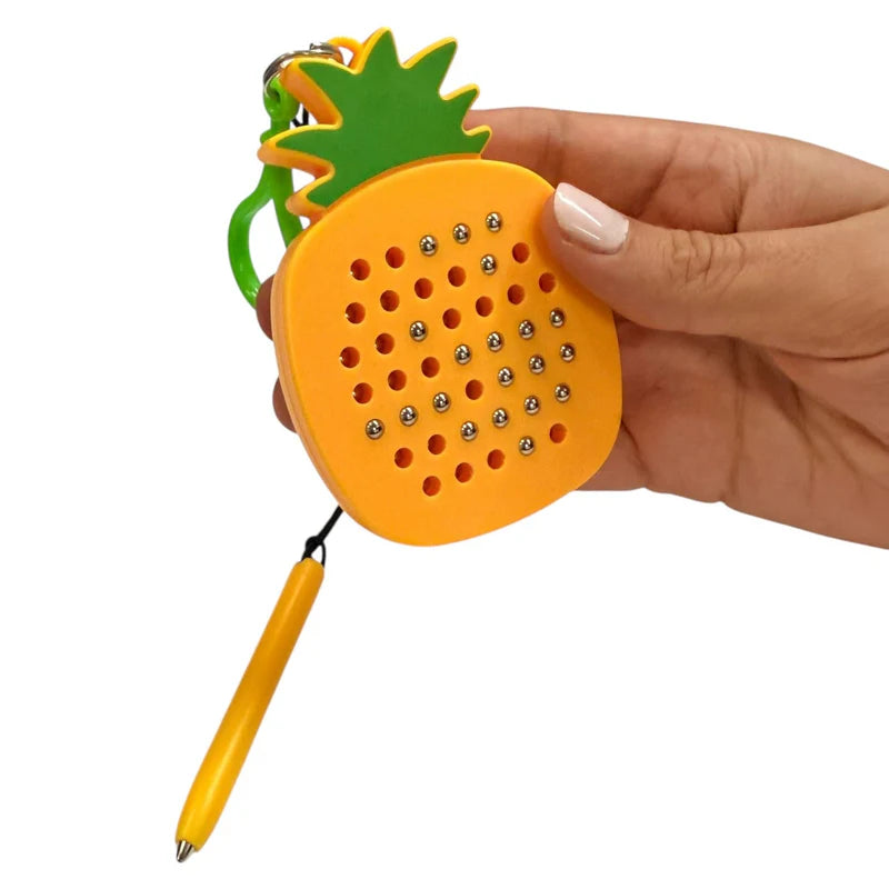 Kaiko Pineapple Magnetic Pad Keyring - Portable Sensory Fidget for Calm