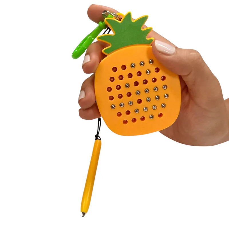 Kaiko Pineapple Magnetic Pad Keyring - Portable Sensory Fidget for Calm