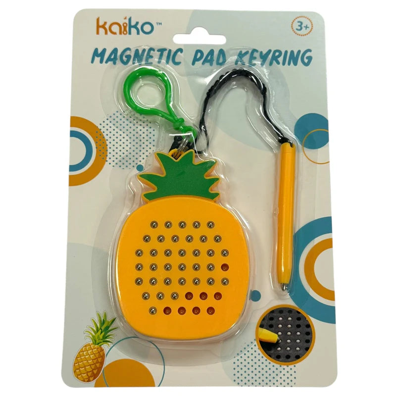 Kaiko Pineapple Magnetic Pad Keyring - Portable Sensory Fidget for Calm