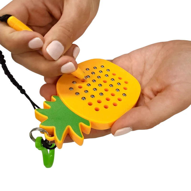 Kaiko Pineapple Magnetic Pad Keyring - Portable Sensory Fidget for Calm