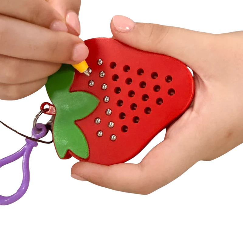 Kaiko Strawberry Magnetic Pad Keyring - Portable Sensory Fidget Tool