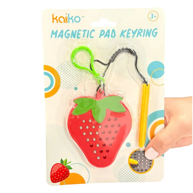Kaiko Strawberry Magnetic Pad Keyring - Portable Sensory Fidget Tool
