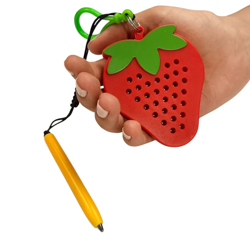 Kaiko Strawberry Magnetic Pad Keyring - Portable Sensory Fidget Tool
